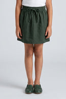 Olive Green Elastic Waist Skirt S1002