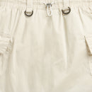 Cream Skirt with Elastic Waist S1006