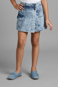 Light Blue Denim Skirt S1008