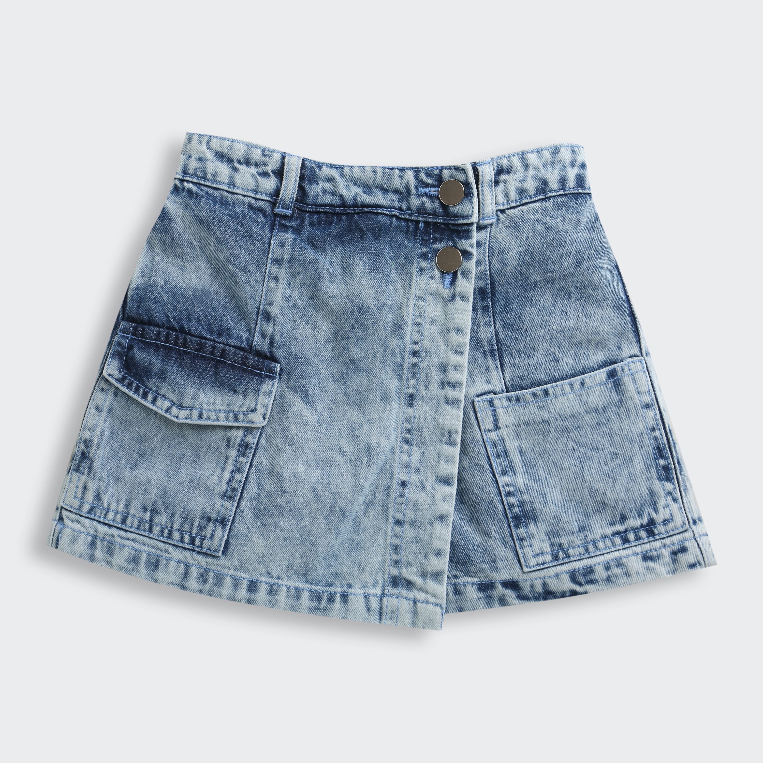 Light Blue Denim Skirt S1008