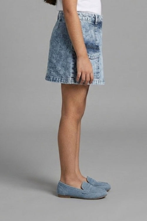 Light Blue Denim Skirt S1008