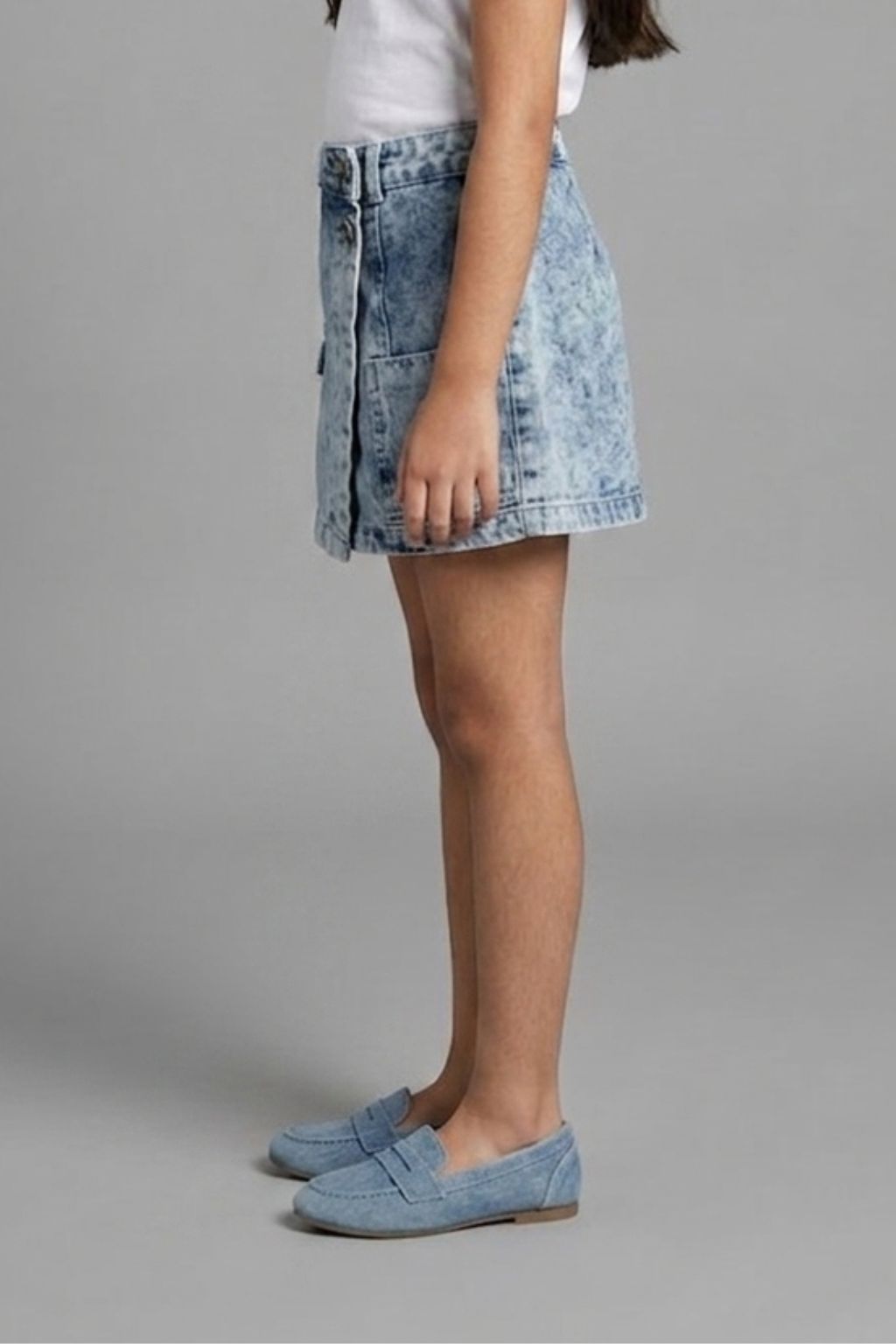 Light Blue Denim Skirt S1008