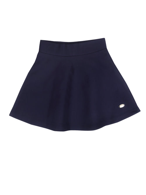 Girls Navy Blue Pleated Skirt S801