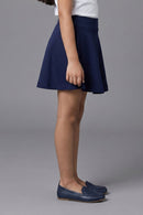 Girls Navy Blue Pleated Skirt S801