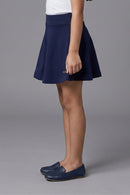 Navy Blue Pleated Skirt S801