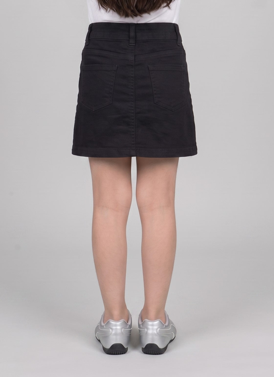 Black A-Line Pocket Skirt S860