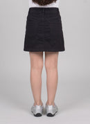 Black A-Line Pocket Skirt S860
