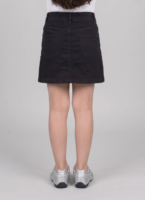 Black A-Line Pocket Skirt S860