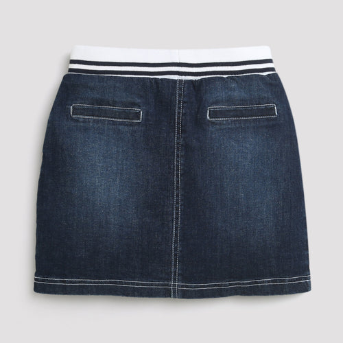 Girls Dark Denim Skirt