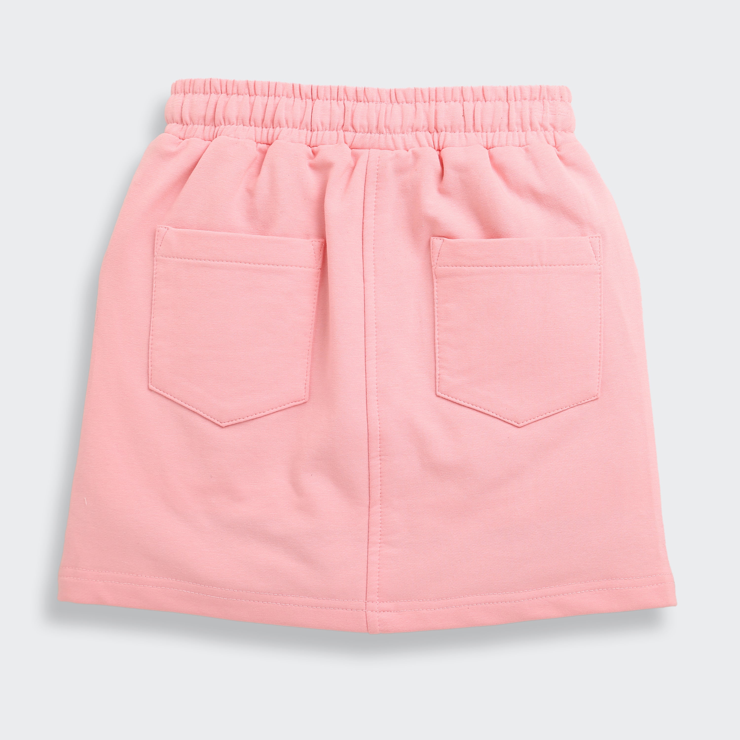 Peach Skirt with Drawstring Waist for Girls S901