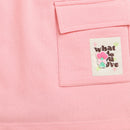 Peach Skirt with Drawstring Waist for Girls S901