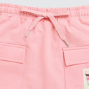 Peach Skirt with Drawstring Waist for Girls S901