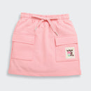 Peach Skirt with Drawstring Waist for Girls S901