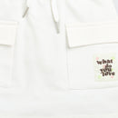 White Skirt with Drawstring Waist S901
