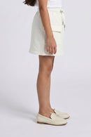 White Skirt with Drawstring Waist S901