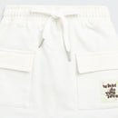 White Skirt with Drawstring Waist S901