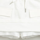 White Skirt with Drawstring Waist S901