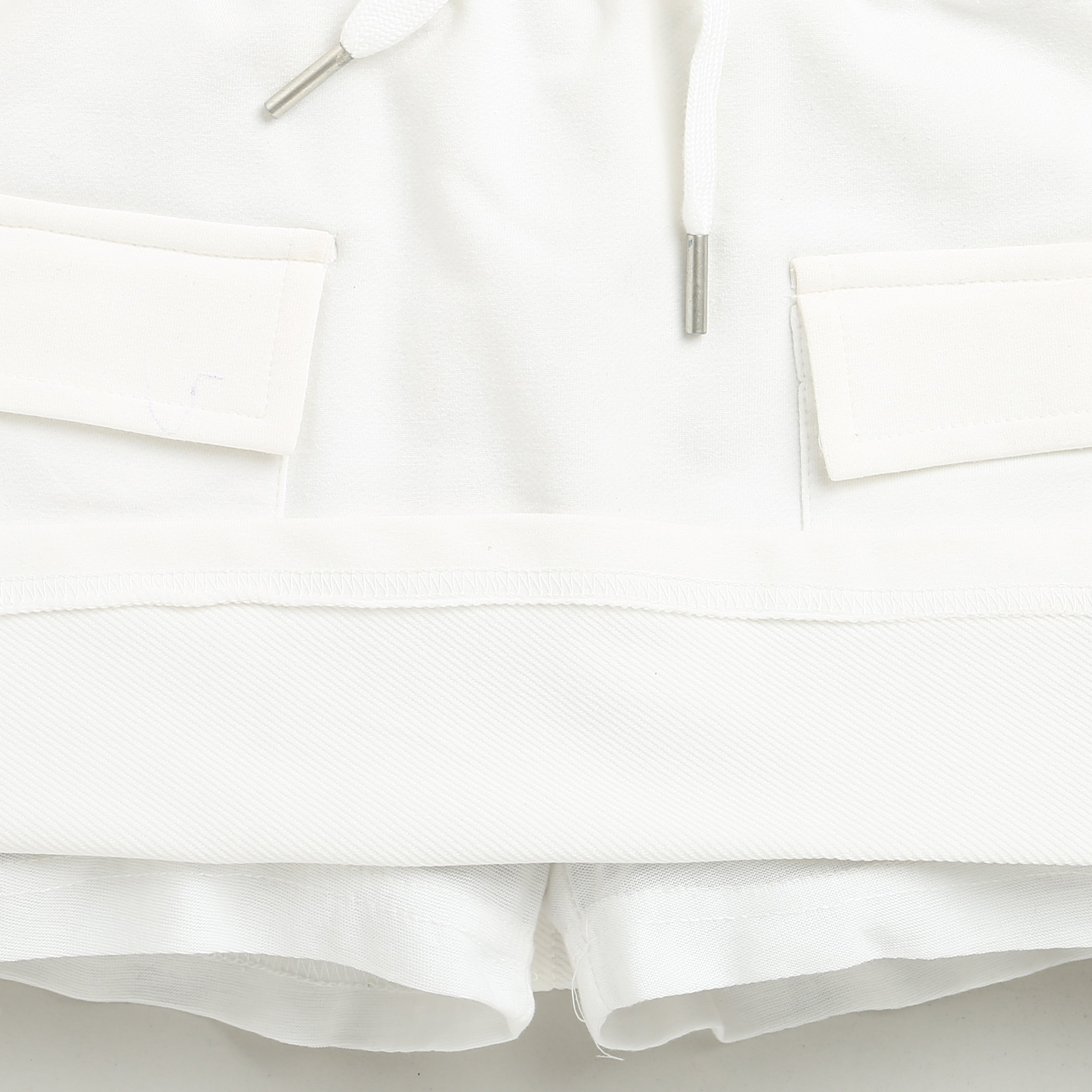 White Skirt with Drawstring Waist S901