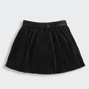Black Pleated Skirt with Bow Belt for Girls S902