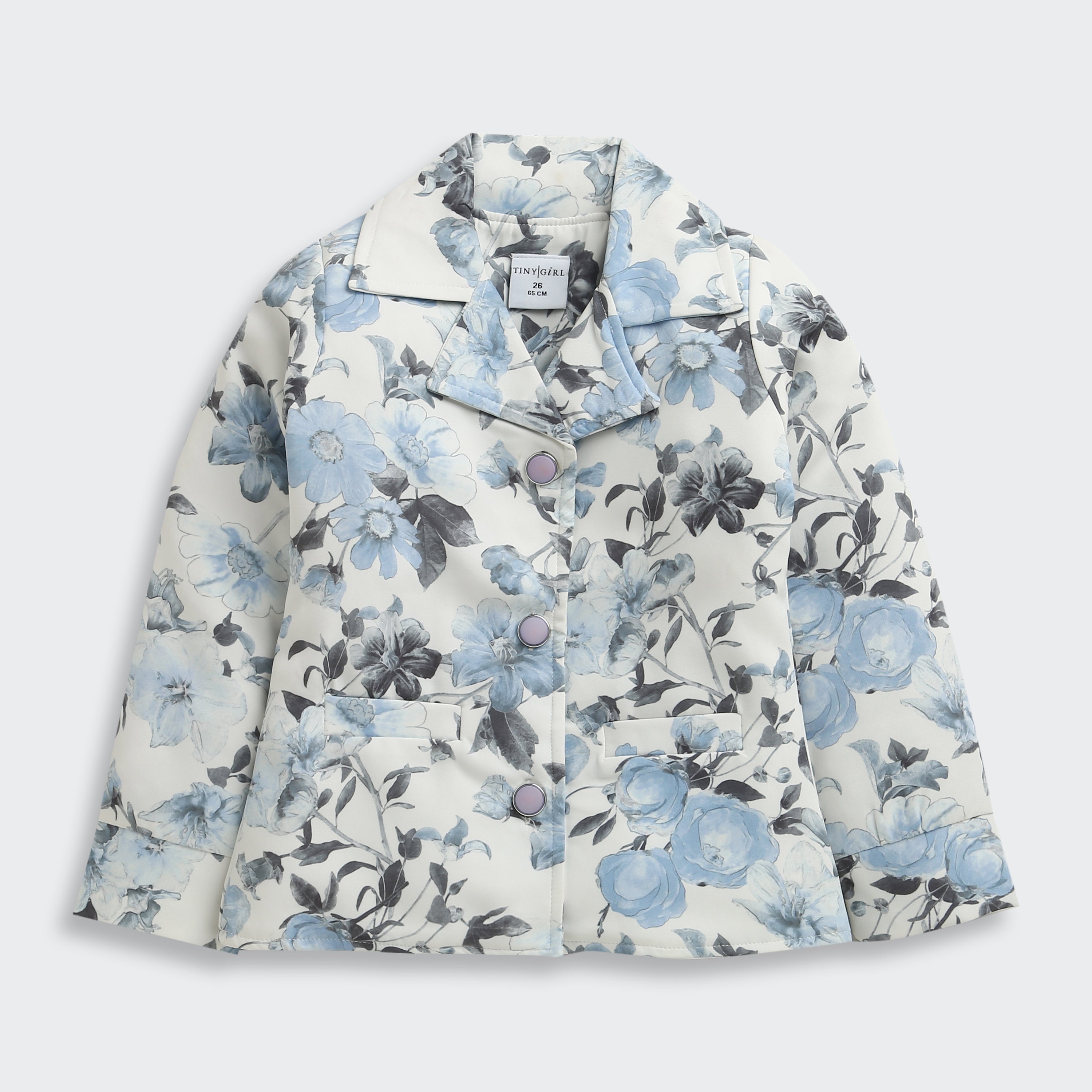 Powder Blue Floral Co-Ord Set 1031