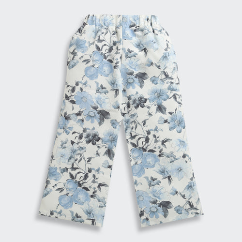 Powder Blue Floral Co-Ord Set 1031