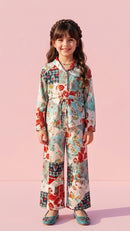 Peach Paisley Print Co-Ord Set 1061