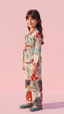 Peach Paisley Print Co-Ord Set 1061