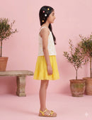 Yellow Floral Ruffle Co-Ord Set 1088