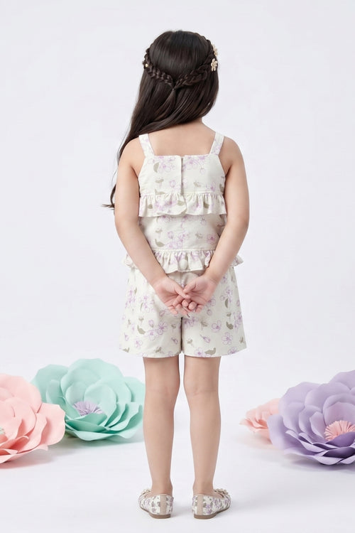 Floral Ruffle Co-Ord Set 1090
