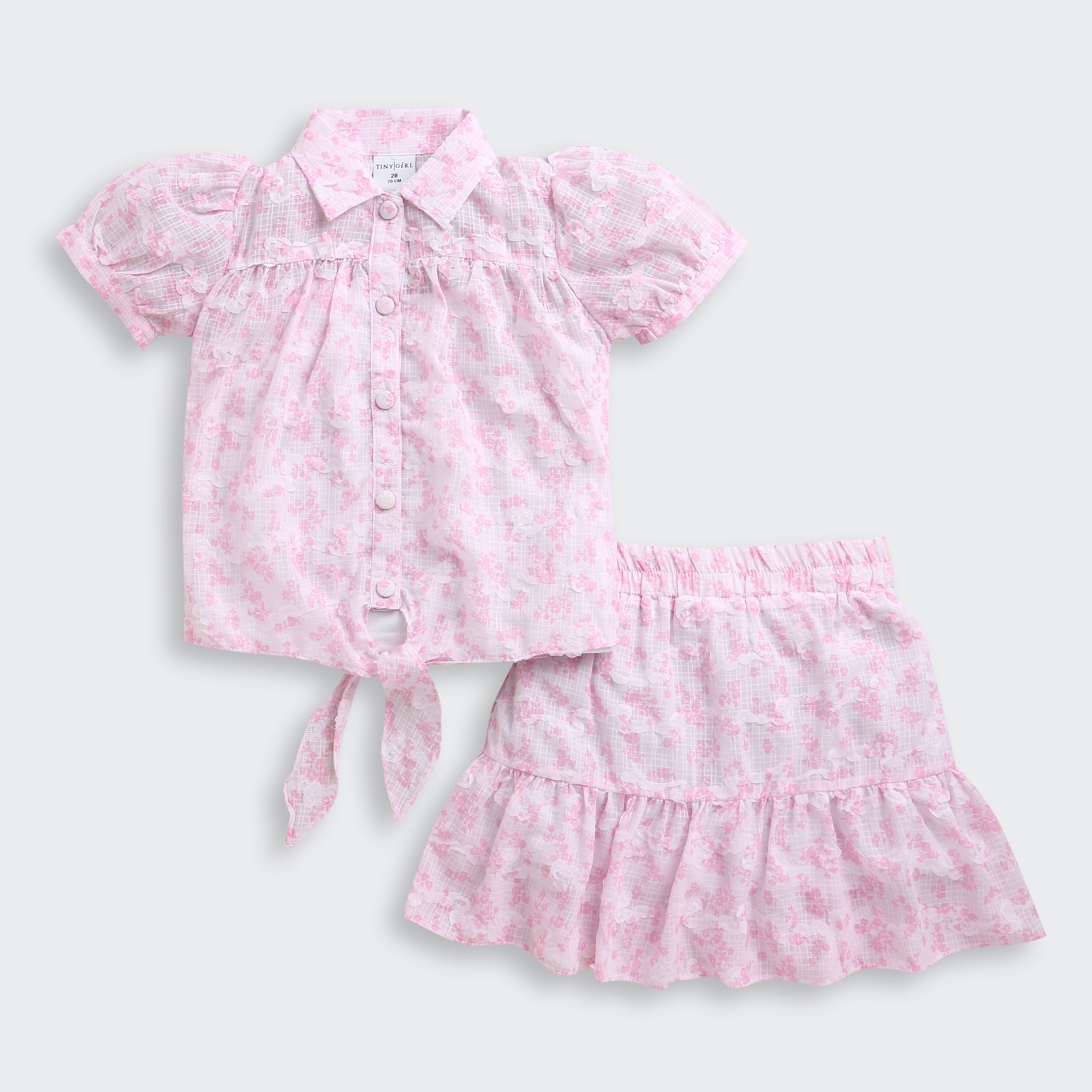 Pink Floral Co-Ord Set with Inner Cami SET2023