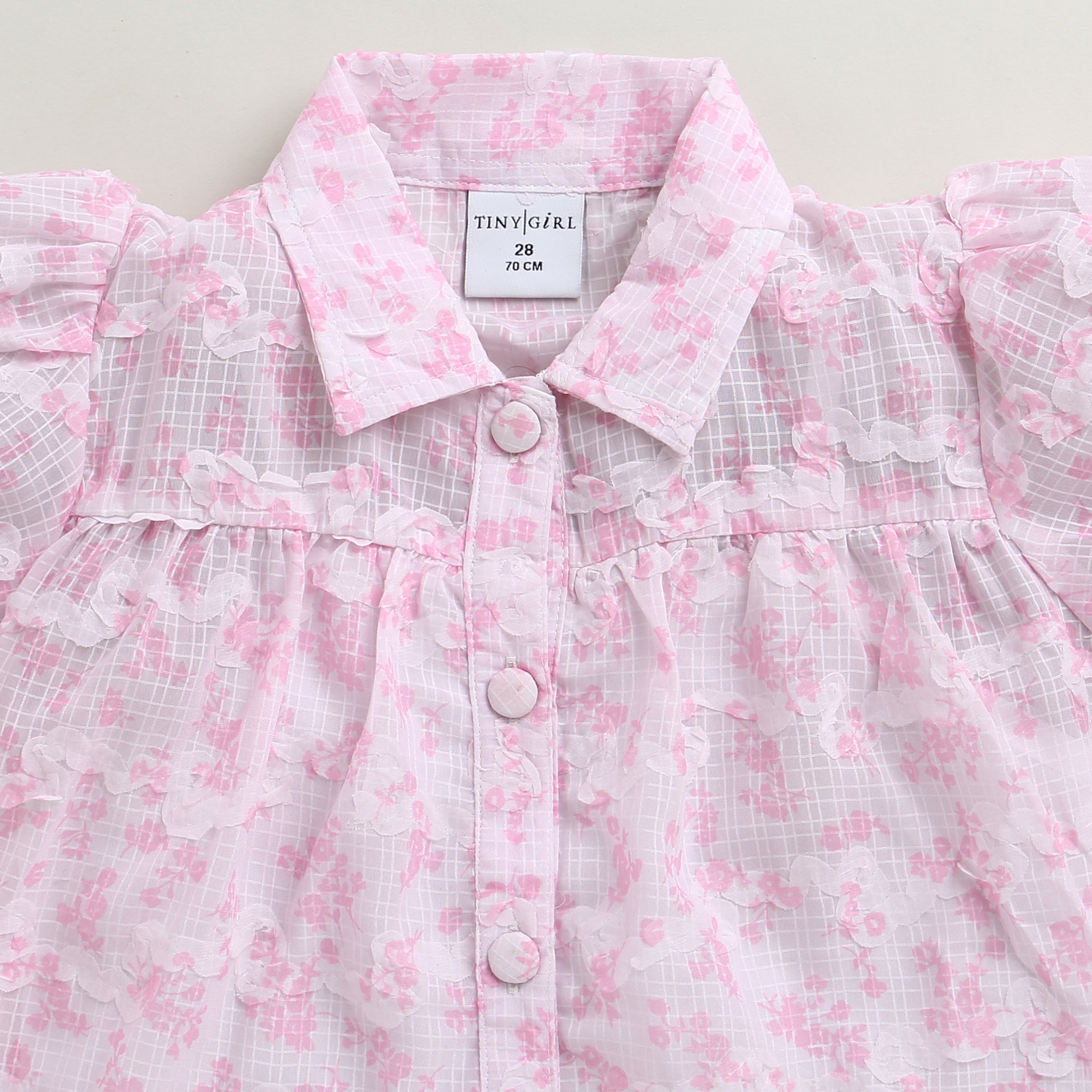Pink Floral Co-Ord Set with Inner Cami SET2023