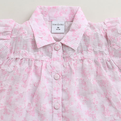 Pink Floral Co-Ord Set with Inner Cami SET2023
