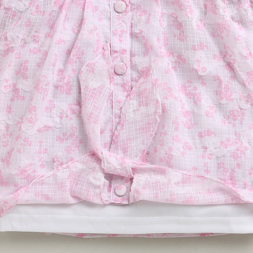 Pink Floral Co-Ord Set with Inner Cami SET2023