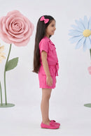Hot Pink Utility Co-Ord Set 2028