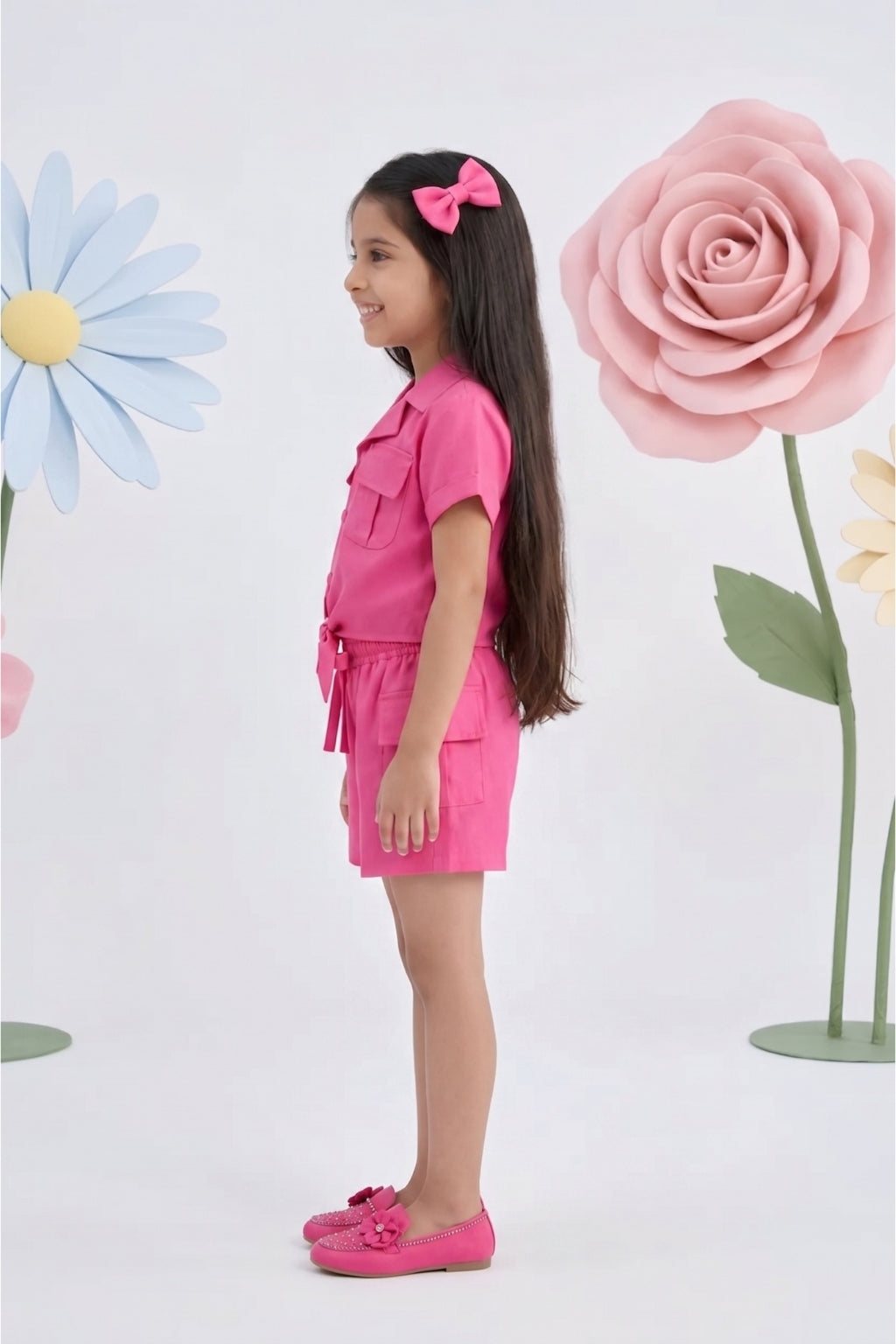 Hot Pink Utility Co-Ord Set 2028