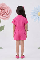 Hot Pink Utility Co-Ord Set 2028