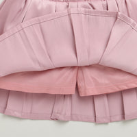 Girls Floral Top & Pleated Skirt Co-ord