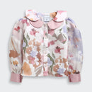 Girls Floral Top & Pleated Skirt Co-ord