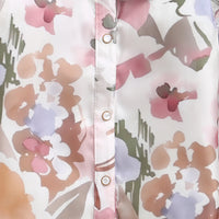 Girls Floral Top & Pleated Skirt Co-ord