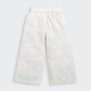 Girls Cream Linen Co-ord Set 2083