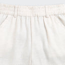 Girls Cream Linen Co-ord Set 2083