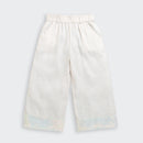 Girls Cream Linen Co-ord Set 2083
