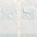 Girls Cream Linen Co-ord Set 2083