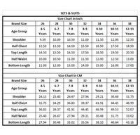 Cream Printed Shorts Set for Girls