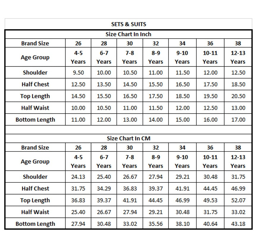 Cream Printed Shorts Set for Girls