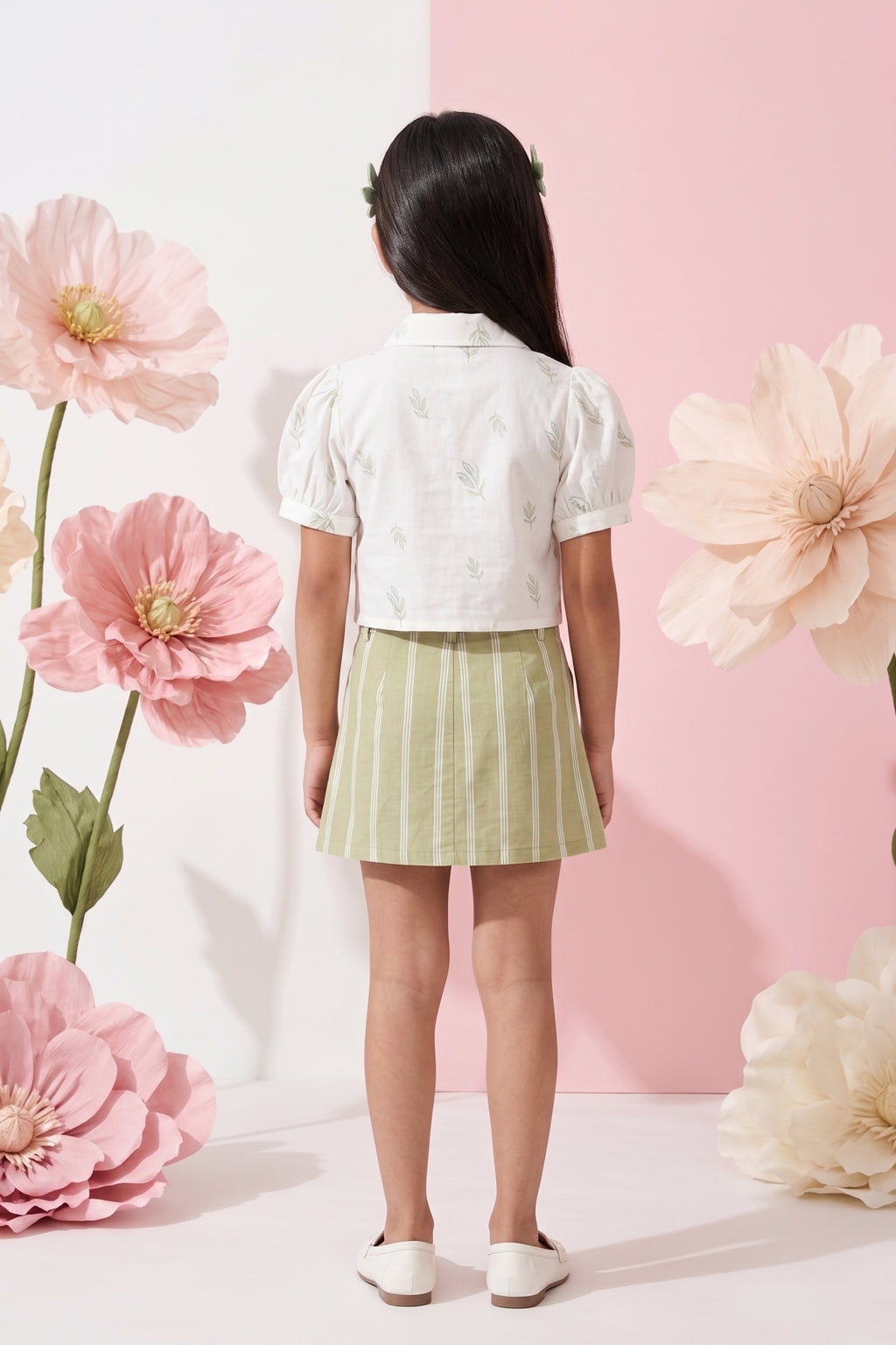 Sage Leaf Shirt & Skort Co-Ord Set 2087