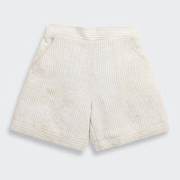 Girls Beige Textured Summer Co-ord Set