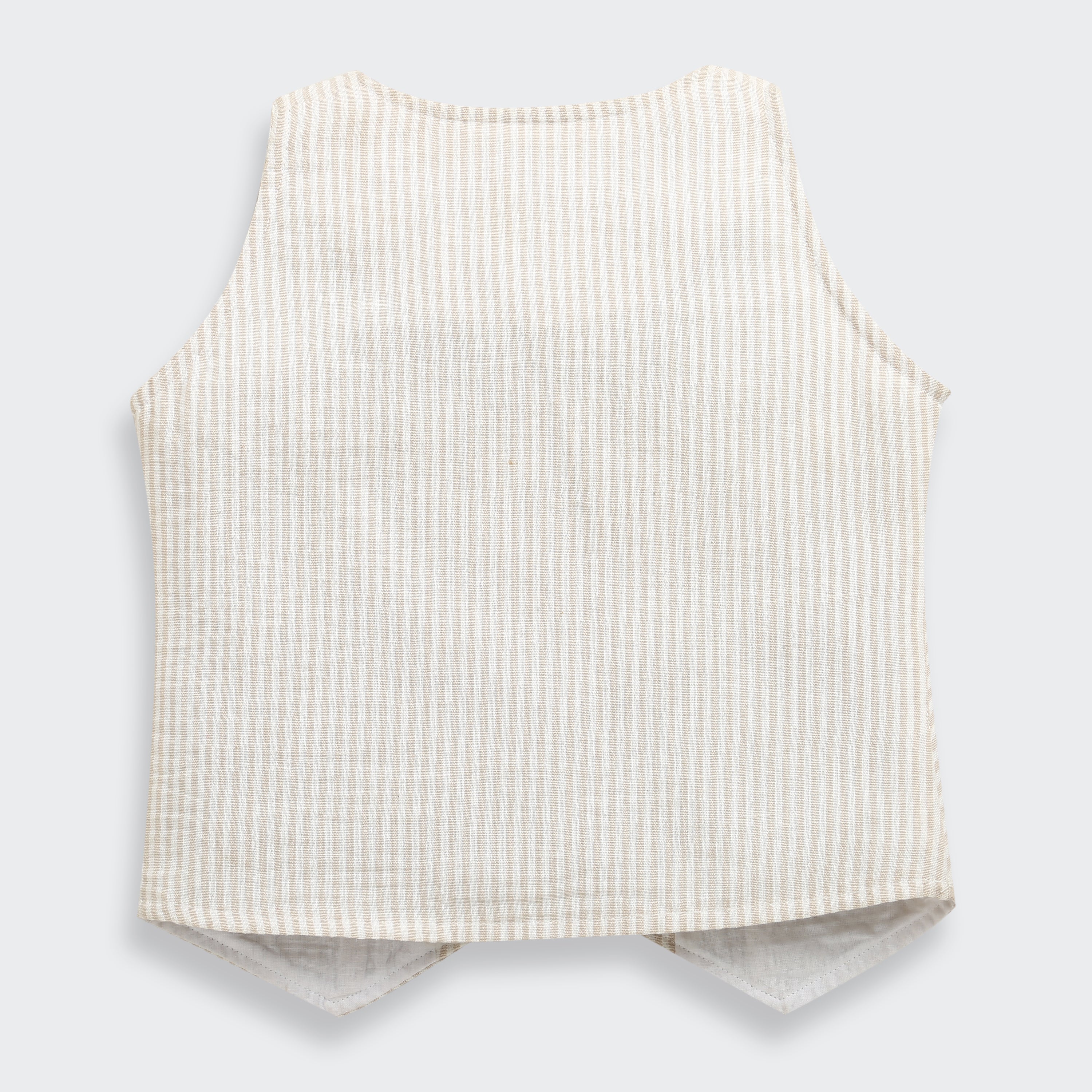 Girls Beige Textured Summer Co-ord Set