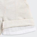 Girls Beige Textured Summer Co-ord Set