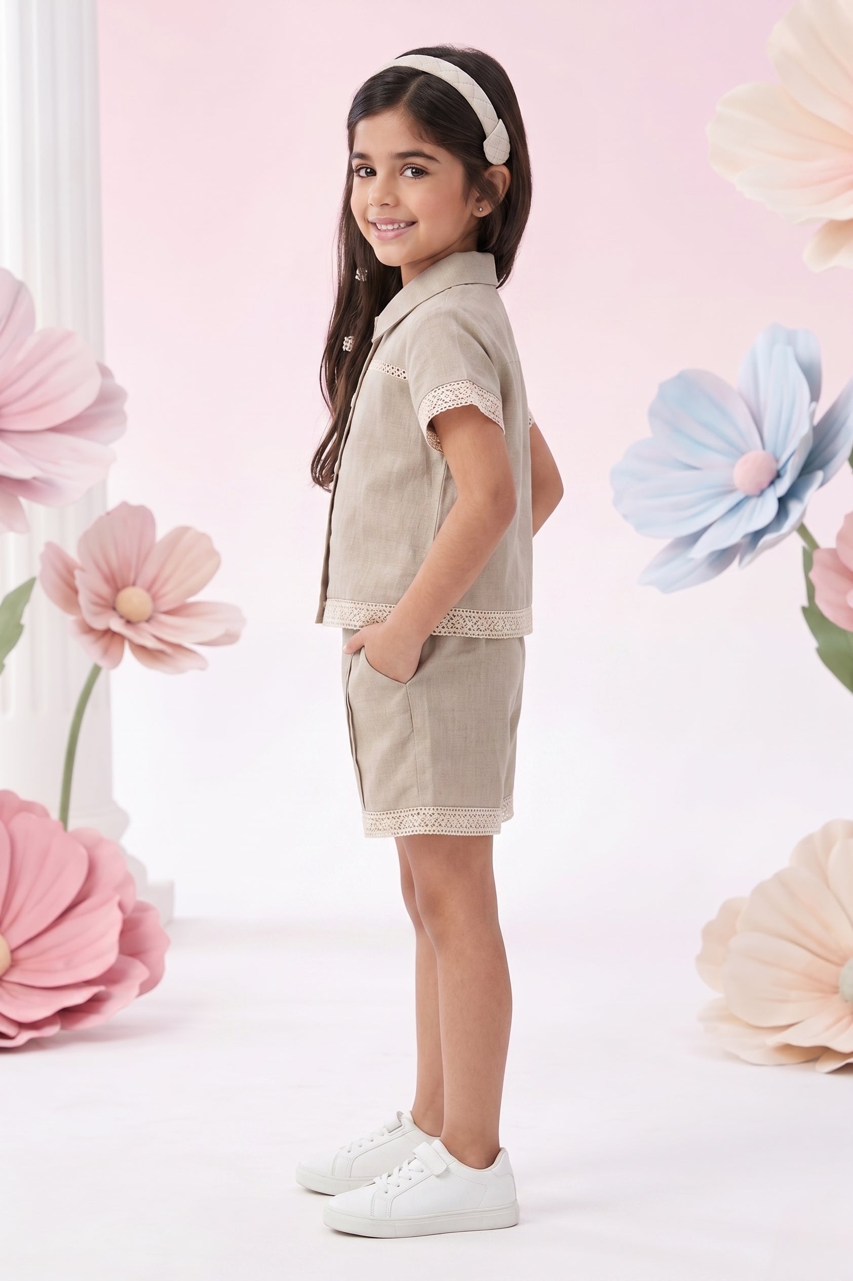 Fawn Linen Co-Ord Set 3132